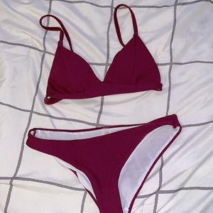 Selling a maroon bikini from SHIEN!